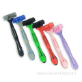 Vertical plastic machine make double color razor handle